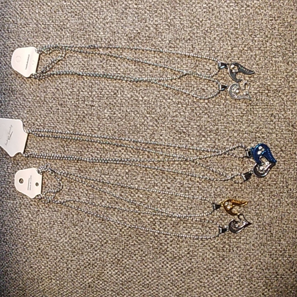 broken heart couple necklace